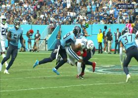 Terrance Mitchell's 'Peanut Punch' forces key fumble by Pittman