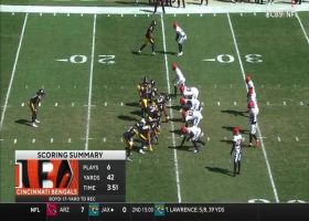 Big Ben has nowhere to go on Cam Sample's 5-yard sack