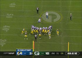 Matt Gay's 55-yard FG has room to spare on a frigid night in Lambeau Field