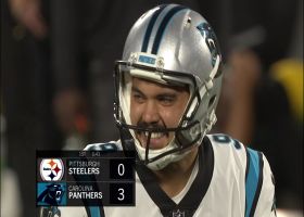 Ryan Santoso doinks his first Panthers FG through the uprights