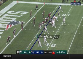 Matt Judon comes untouched off the edge for red zone sack of Hurts