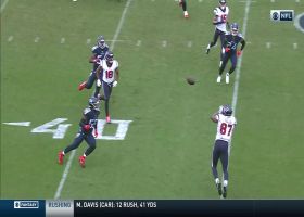 Watson escapes danger and finds Fells for 35 yards