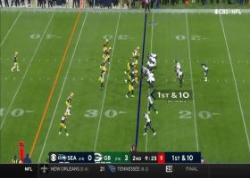 Will Dissly takes off down left sideline for 28-yard catch and run