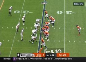 Javonte Williams's stiff-arm provides formidable on chain-moving run
