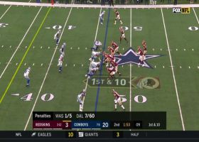 Keenum couldn't be more accurate on 25-yard lob to Kelvin Harmon
