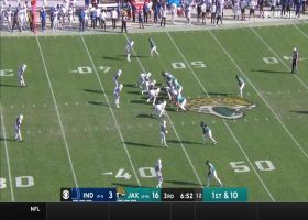 Ryquell Armstead trucks Colts defender on 26-yard rumble