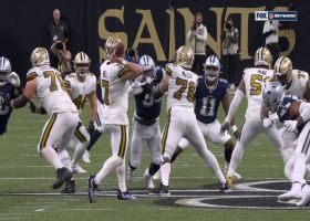 Taysom Hill threads fourth-down frozen rope to Deonte Harris