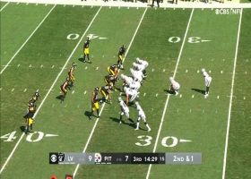 Spillane shoots the gap and blows up the play for TFL