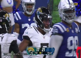 Lawrence zips critical fourth-down completion to Zay Jones in red zone