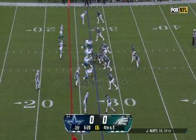 Hurts, Goedert sync up for 15-yard connection on fourth down