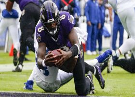 Lamar Jackson evades defenders on 8-yard TD