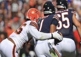 Browns corral Justin Fields for sacks on back-to-back snaps