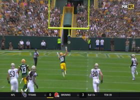 Jordan Love's deep launch is just beyond Musgrave's reach