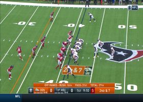 Drew Lock remains calm under pressure with 29-yard pass to Andrew Beck in stride