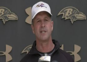 Harbaugh, Andrews weigh in on Lamar Jackson's OTAs absence