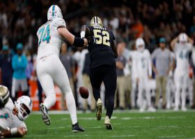 Football goes flying loose after Davenport wallops Tagovailoa in pocket