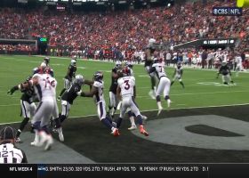 Russell Wilson catches his own pass after Crosby's deflection
