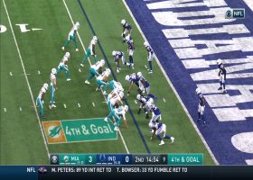 Colts stonewall Myles Gaskin's fourth-down race to end zone