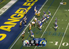 Stafford pinpoints Kupp at left pylon for two-point conversion to extend Rams' lead