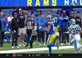 Skowronek runs sail route from FB for 19-yard catch