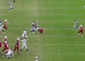 Essang Bassey steps in front of slipping WR for easy INT