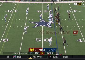 Neville Gallimore is a heat-seeking missile on sack of Wentz