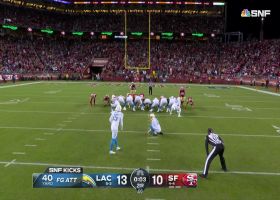 Cameron Dicker secures hat trick with third FG to close first half