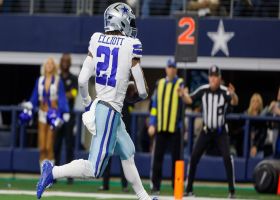 Ezekiel Elliott extends his streak to eight games with at least one rush TD