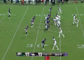 Ravens' D forces Eagles fumble, Jeremy Lucien recovers