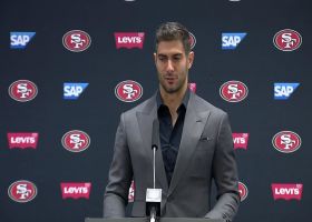 Jimmy Garoppolo reacts to 49ers' thrilling win over Cowboys