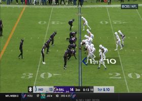Zack Moss bursts ahead for 24-yard gain on last play of third quarter