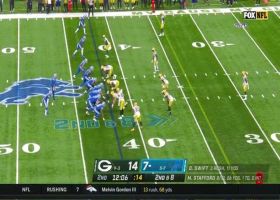 Dean Lowry powers Stafford into turf on strong sack