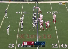 Cager takes Jones' short pass for 20-yard burst on Giants' first offensive play