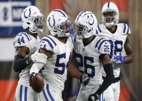 Anthony Walker capitalizes off Colts' pressure with INT of Mayfield 