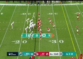 Willie Gay's 'Peanut Punch' forced fumble is recovered by Miami