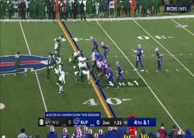 C.J. Mosley's attempt to channel Polamalu's leap-over tackle fails on fourth down