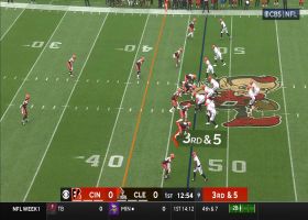 Ogbo Okoronkwo corrals Joe Burrow for Browns' first sack of 2023