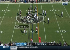 New WR alert! Rico Gafford's first career catch is 49-yard TD from Carr