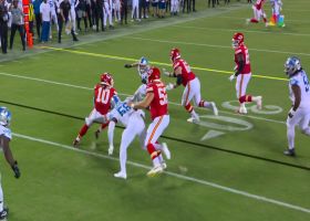 Pacheco sneaks through Chiefs backfield on slippery 10-yard screen play