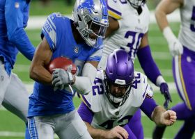 Vikings knock ball out of Jamal Agnew's hands to force fumble