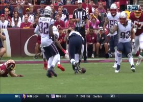 Jamie Collins recovers Jonathan Jones' forced fumble