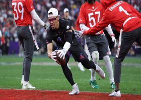 Cousins dots St. Brown for game-tying TD in first half of final flag football game