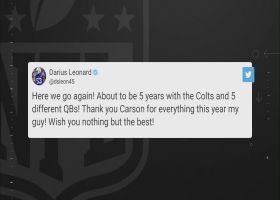 Darius Leonard reacts to Carson Wentz trade via Twitter: 'Here we go again!'