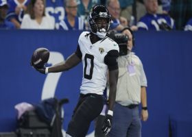 Calvin Ridley changes navigation settings on 29-yard catch and run 