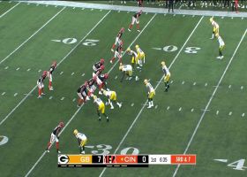 Bengals rookie Andrei Iosivas turns perfectly to snag 14-yard dart from Browning