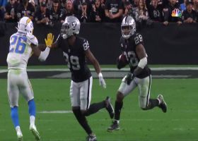 Jacobs shows he has a deeper gas tank than competition on 28-yard gash