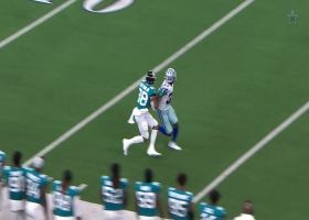 Jeff Cotton gets major air on 30-yard sideline snag