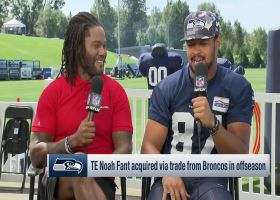 Noah Fant: Drew Lock has made 'some Pat Mahomes-type throws' at Seahawks training camp