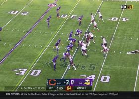 D.J. Wonnum powerfully swings Dalton down for fourth-down sack