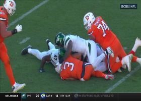Jermaine Johnson and Bryce Huff converge for Jets' first sack of Wilson